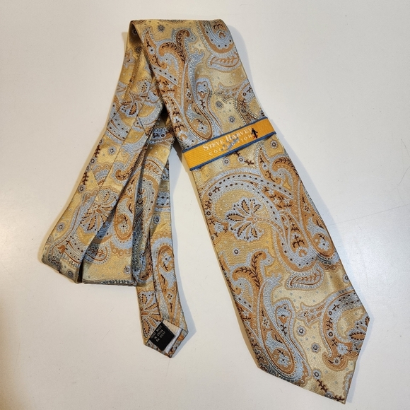 STEVE HARVEY COLLECTION All Silk Paisley Print Tie NWT - Picture 4 of 12